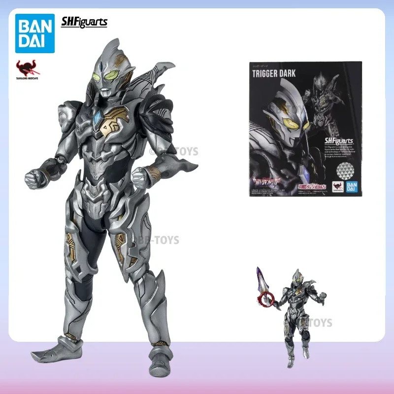 In Stock Bandai S.H.Figuarts Ultraman Series SHF Trigger Dark Movable Anime Action Figure Toys Collectible Original Box Hobbies