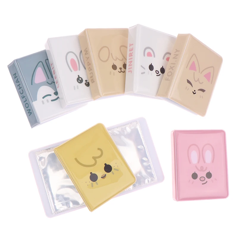 Collection Kpop Card Binder Cartoon Animal 3 Inch Album Photo Postcard Storage Album Idol Name Card Book Album Pictures
