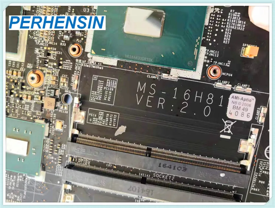 MS-16H8 Original For MSI GS60 Laptop Motherboard MS-16H81 REV:2.0 CPU sr32k m2200m 17P-Q3-A1 Video Card 100% Test OK