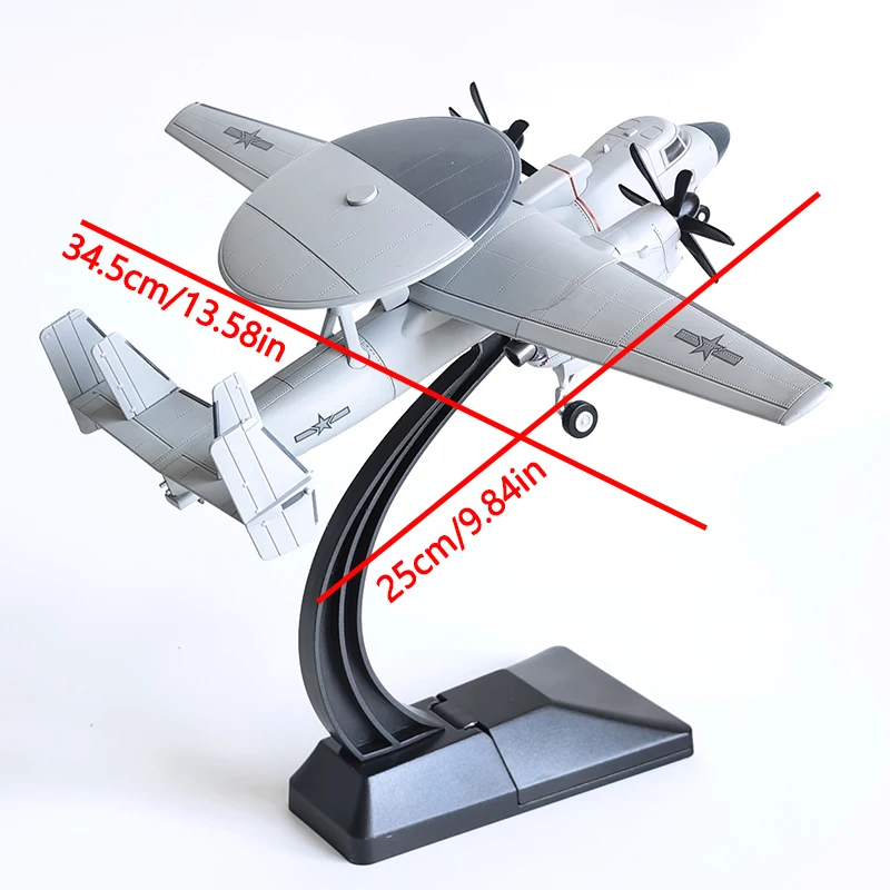 1/72 Shipborne Early Warning Aircraft KJ-600 Building Blocks Multi-role Airplane Military Series Aircraft Kit Toys Xmas Gifts