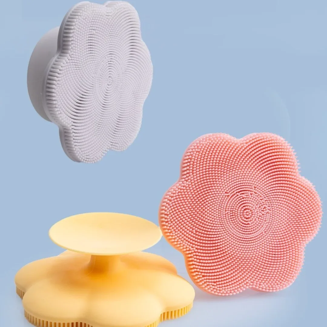 SPA Zachte siliconen gezichtsreinigingsborstel Scrubber Gezicht Diep schone Massage Gezichtsscrubborstel Gezichtsreiniger Gezichtsreinigingsborstels