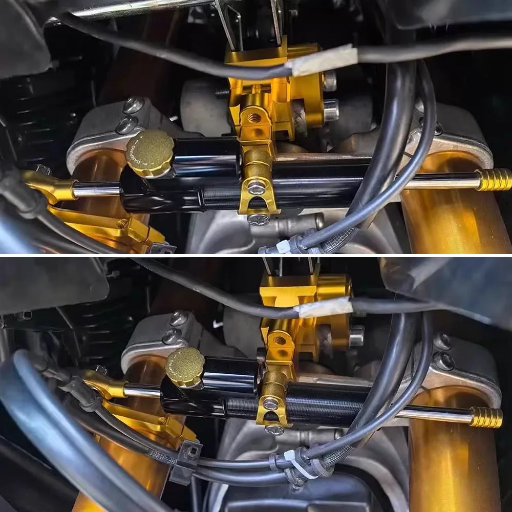 

Motorcycle Accessories For YAMAHA TMAX 560 2022-2024 Motorcycle Steering Damper Stabilize Dampers Bracket Kit