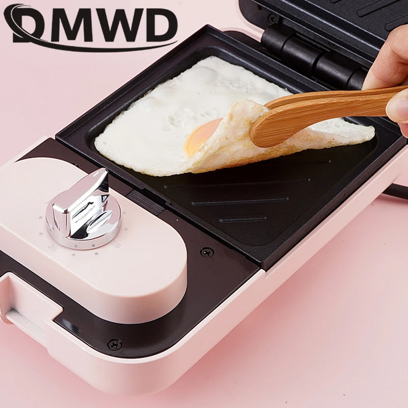 Sandwich Maker Multi-Function Breakfast Machine Timing Waffle Takoyaki Donut Light Food Baking Pan Oven Bread Toaster 5 Bakeware