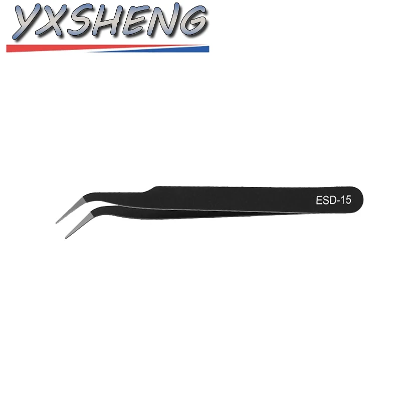 ESD-10 11 12 13 14 15 Anti-static Stainless Steel Tweezers Set Repair Repair Tool Set Anti-static Hand Tool Set For Model Making