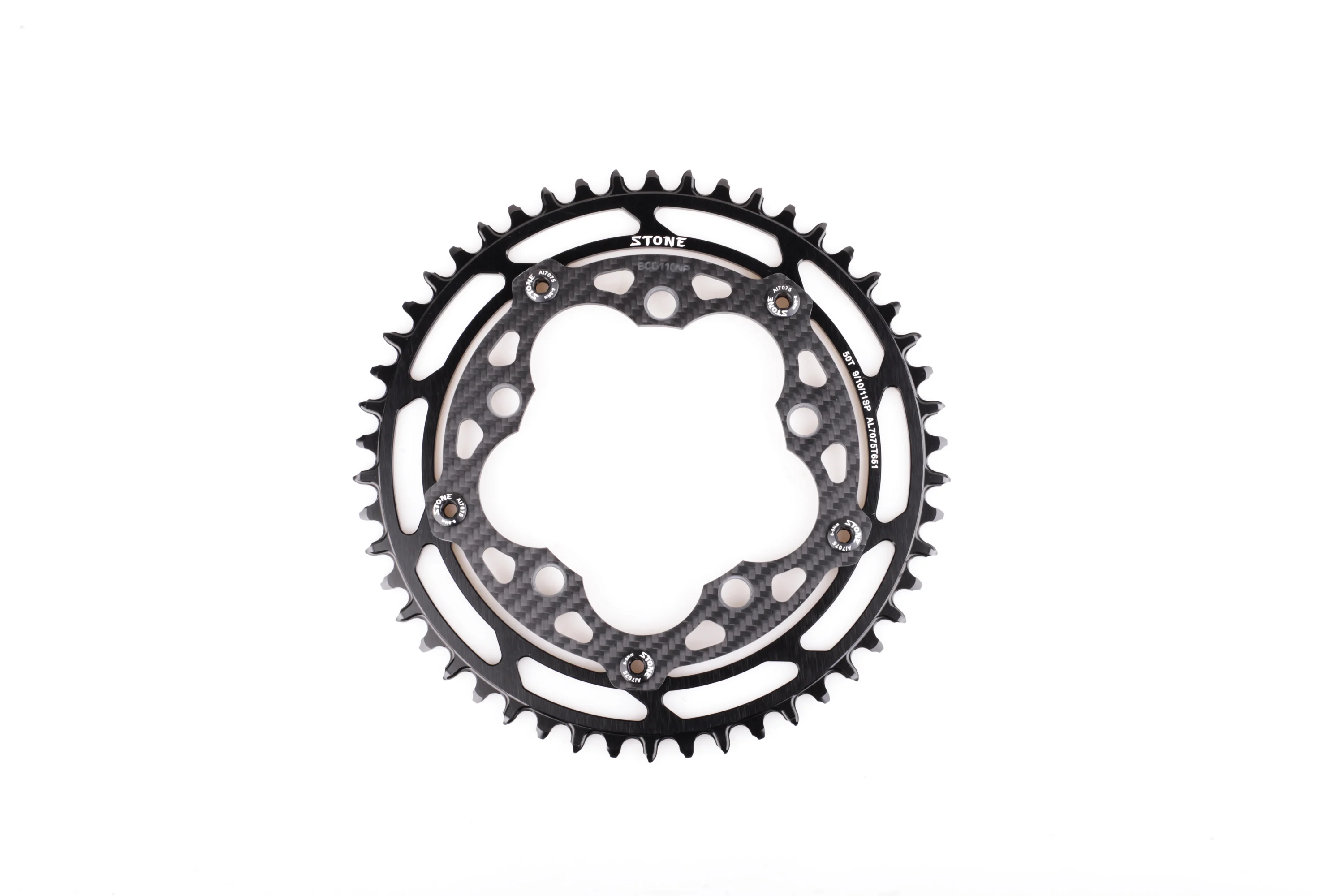 Circle Bicycle Chainring BCD110 Narrow Wide Offset 4mm Carbon Adaptor 9-11Speed For Shimano Sram Rotor BCD110 Crank 5 bolts