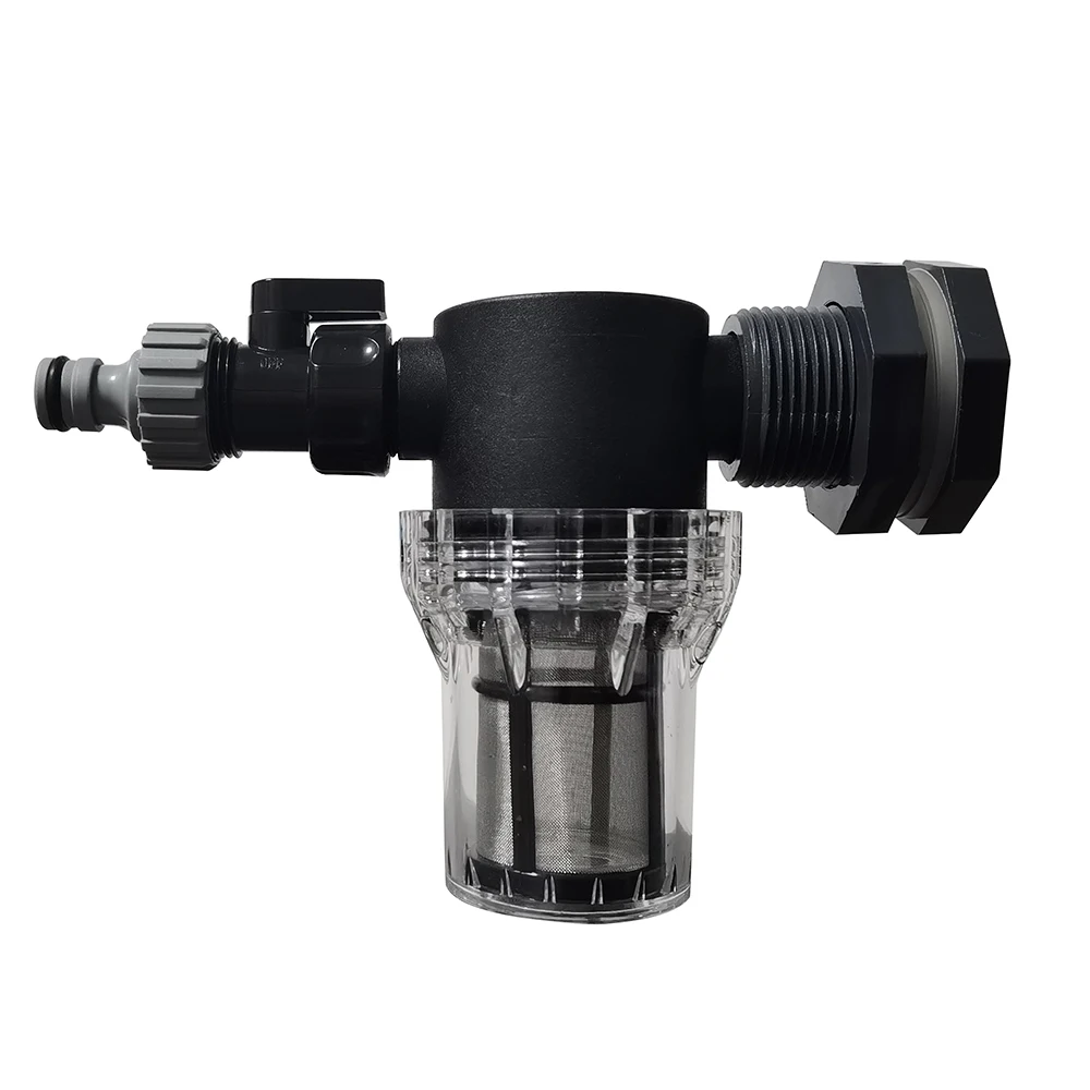 1 Set 4 Pcs IBC 1000L water tank outlet pipe joint nipple valve set valve joint 80 mesh filter PTFE Tape Garden irrigation