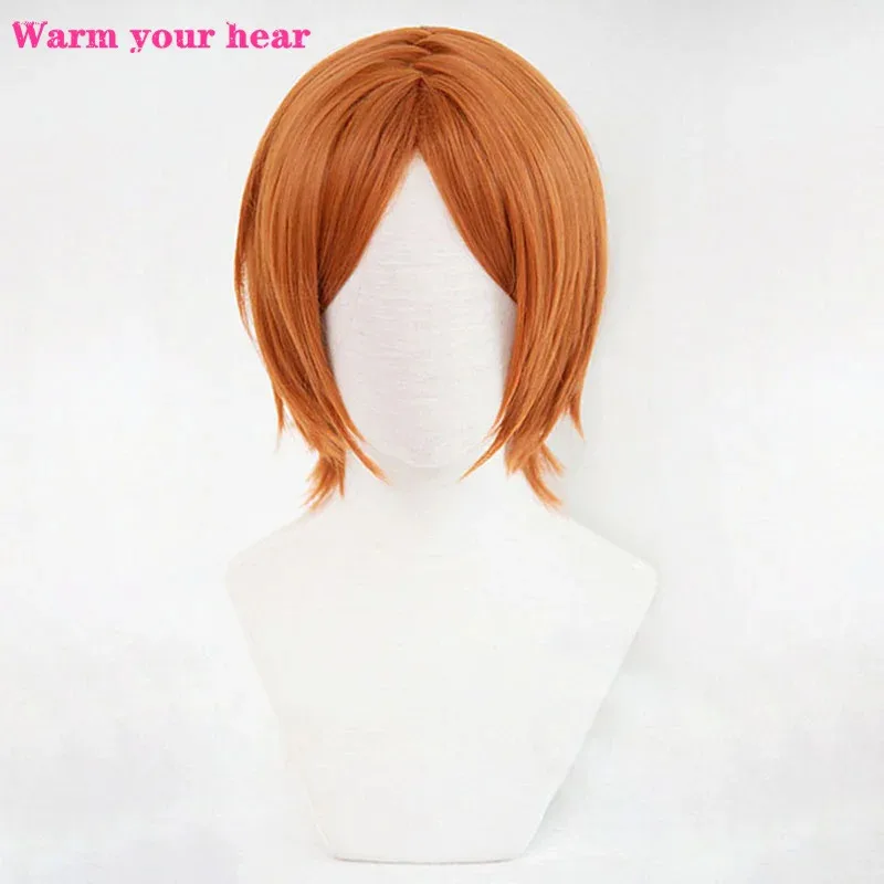 Juego ES Hinata Aoi Yuta Cosplay 2wink simulación cuero cabelludo pelo resistente al calor pelucas para fiesta de Halloween + gorro de peluca