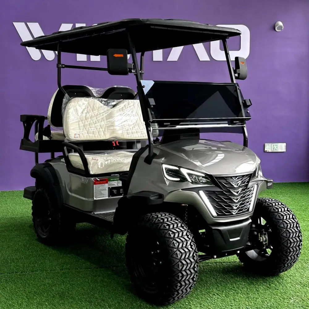 Il Design di lusso della fabbrica cinese ha sollevato i carrelli da Golf a 4 posti 7500W 72V batteria al litio Golf Car Utility Hunting Electric