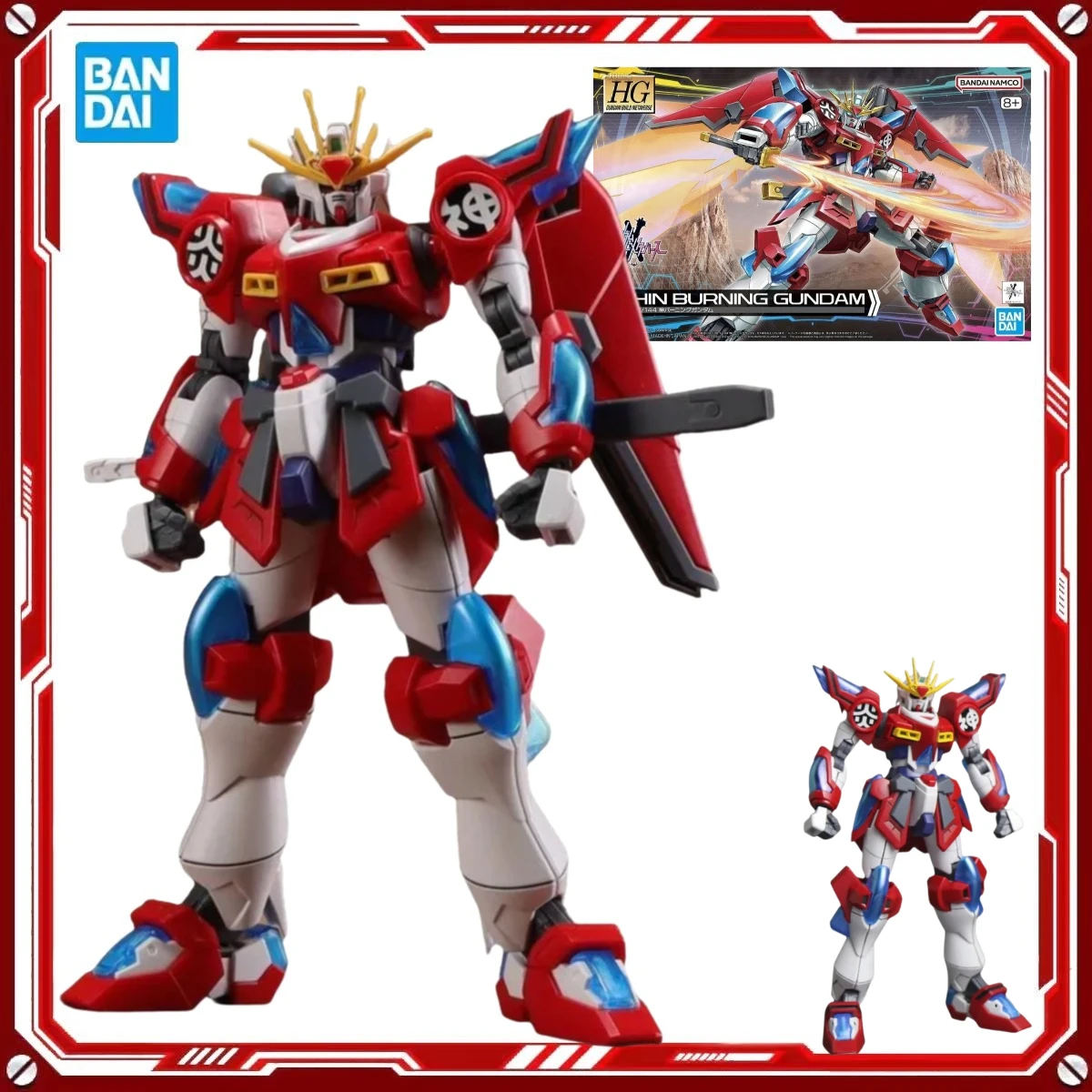 

Genuine Bandai Original Gundam Figure Model Kit HG 1/144 Mrs LOHENG-RINKO TAKESHI IORI’S MOBILE SUIT Anime Figures Action Model