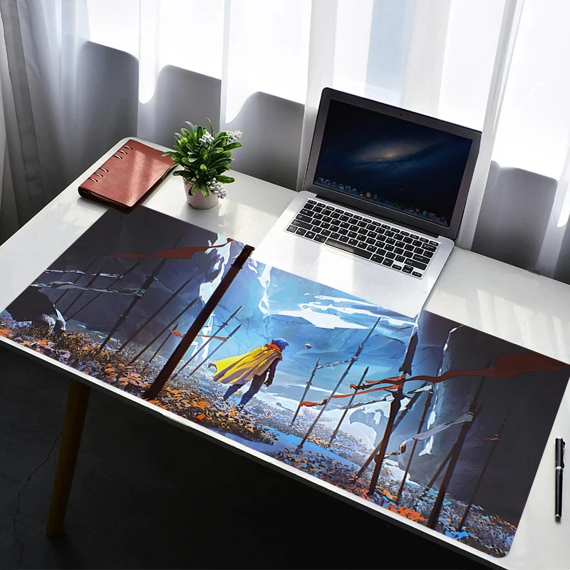 

Mouse Pad Laptop Rubber Extended Outer Space Astronauts Desktop Mat Computer Gamer Mousepad PC Gaming Accessories Keyboard Pad