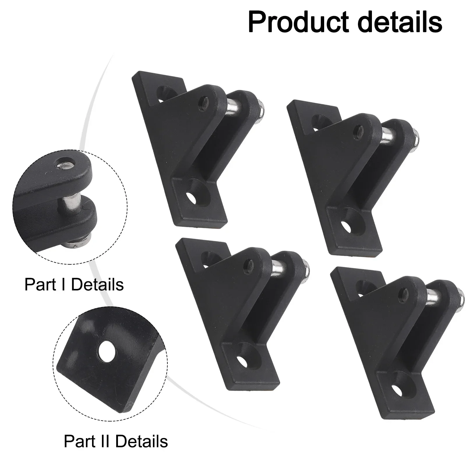 

4pcs Nylon Plastic Hinges for Boat Yacht Top Decks Designed for Stable Connection and Long Term Use in Marine Conditions