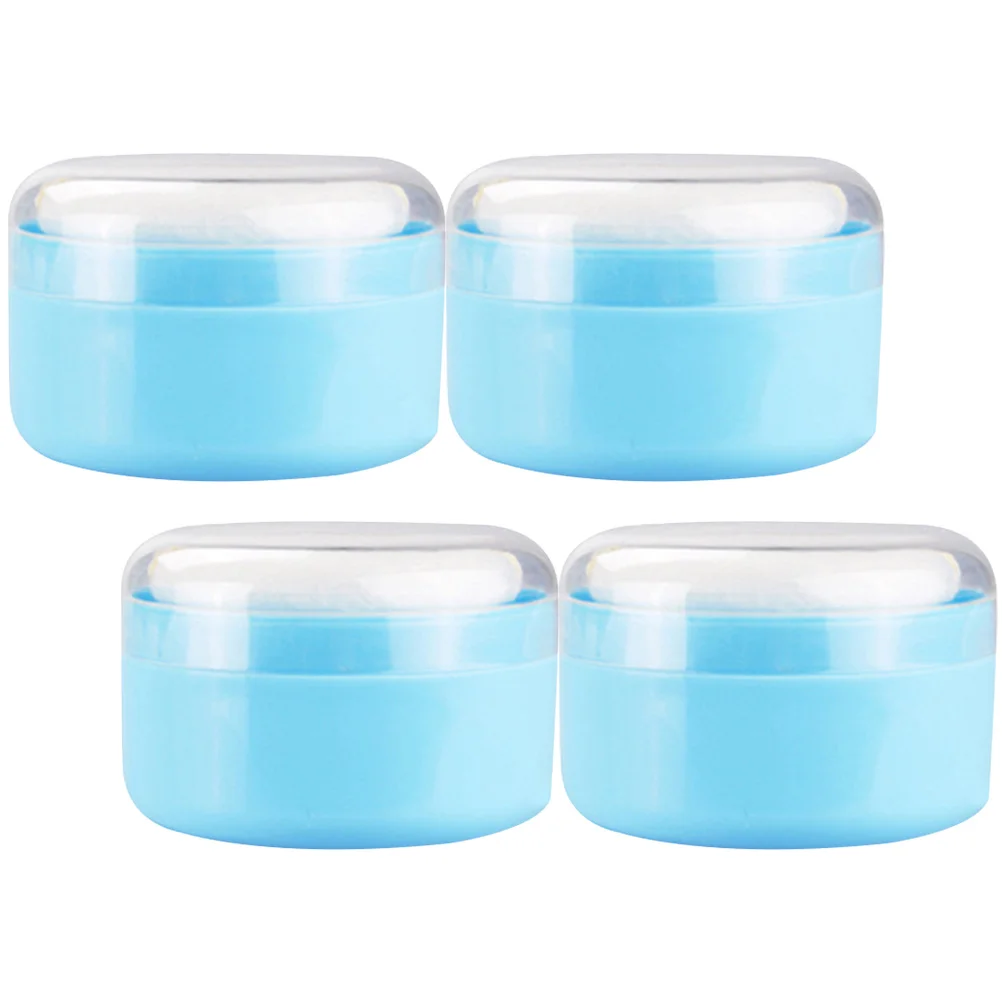 

4 Pcs Baby Formula Dispenser Body Powder Puff Box Container Filling Makeup Containers Talcum