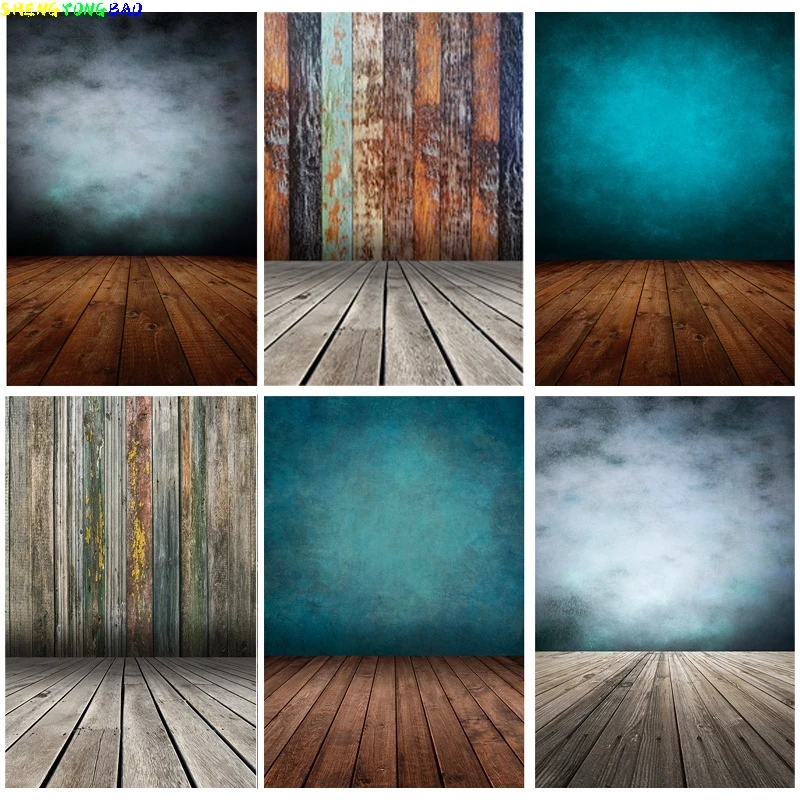 

Vinyl Custom Vintage And Wooden Floor Children photo Backdrops Photography For Studio Background Props LFG-03