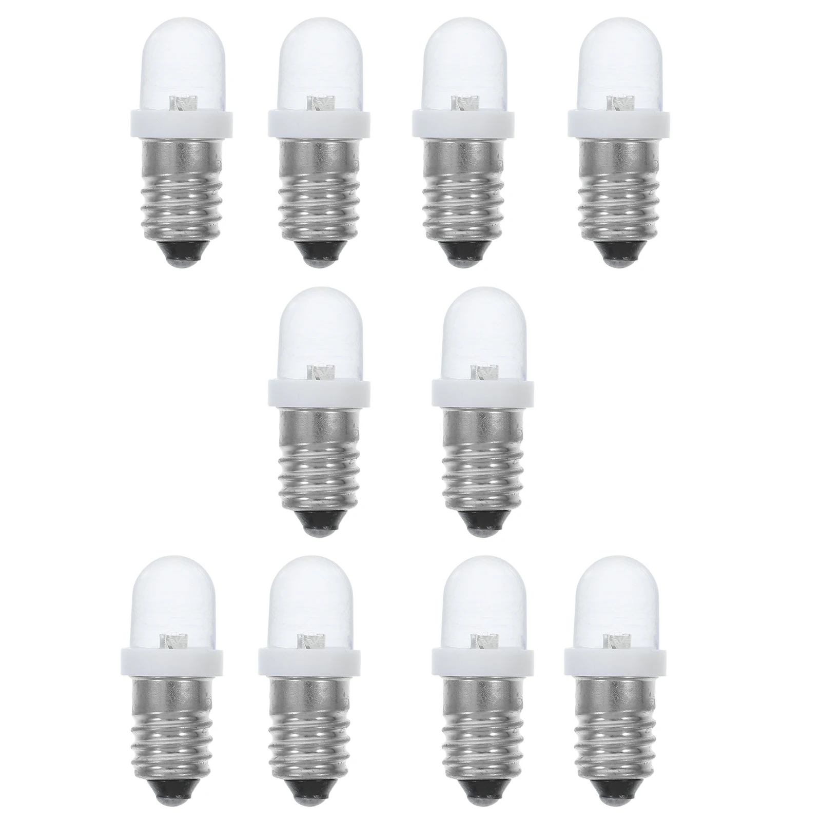

10pcs LED Micro Bulb Led Micro Replacement Bulb Replacement Experiment Lighting Accessories Screw Mini Metal Craft Globe