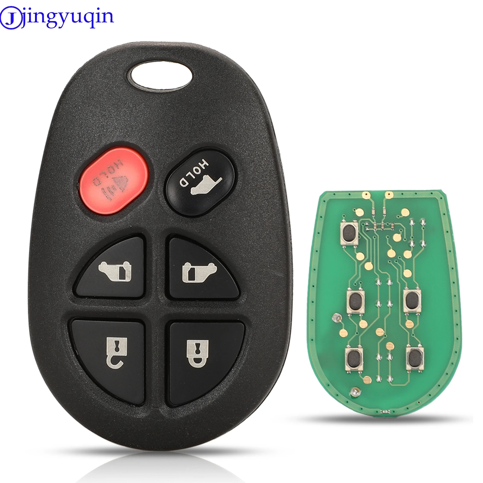

jingyuqin New Remote 315MHz Remote Car Key Fob For Toyota Sienna 2011 2012 2013 GQ43VT20T Full Key Control