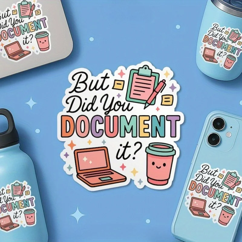Water Bottle and Laptop Stickers | Funny and Cute Vinyl Stickers, Glossy, Single Use