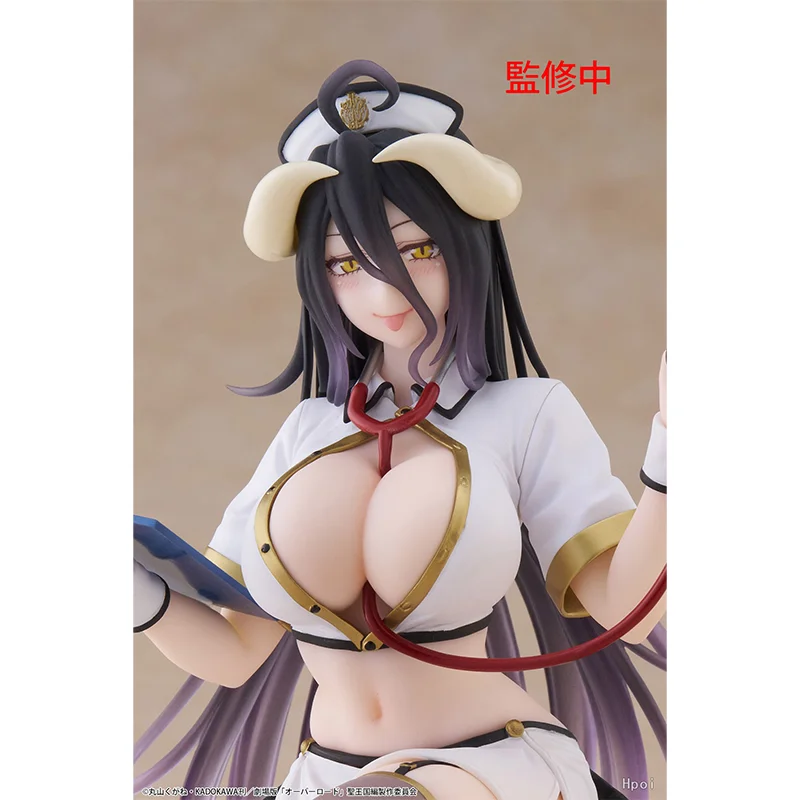 1 【100% أصلي】TAiTO Original Overlord Albedo Desktop Cute Nurse Ver. H = 13 سنتيمتر أنيمي نموذج شخصية الديكور الهدايا اللعب نموذج