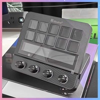 Stream Deck Mirabox N4 Visual Macro Keyboard Adjustable Stand 10keys Touch Strip Quad-Dial Interface Dual USB-C & USB-A Gift