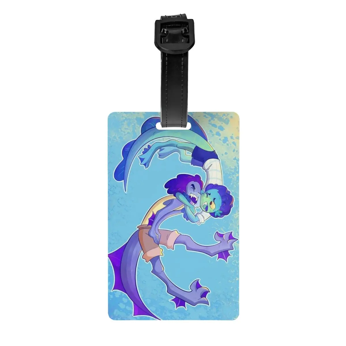 

Custom Luca Cartoon Luggage Tag Travel Bag Suitcase Privacy Cover ID Label