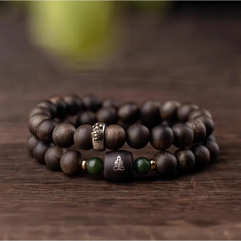 2026 Chinese Zodiac Qi Nan Agarwood Pixiu Bracelet for Fortune, Luck & Protection, Unisex Gift