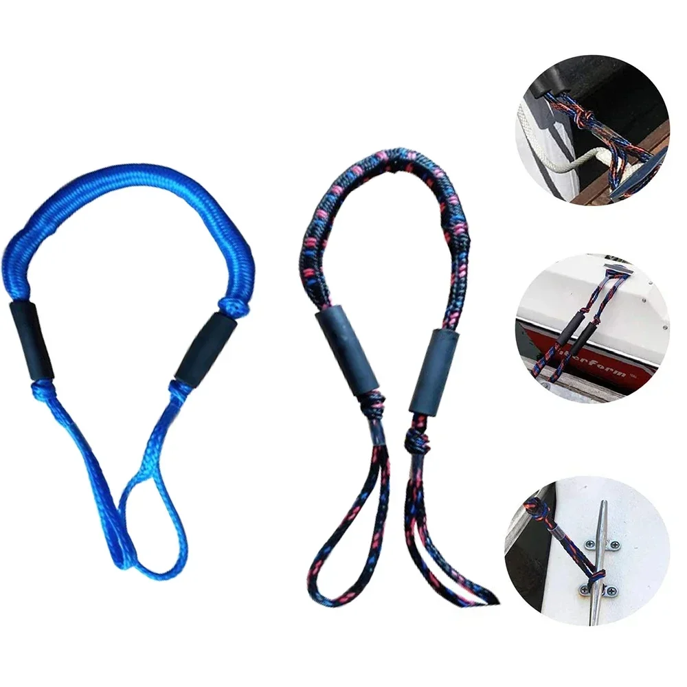 Motor Boat Elastic Rope Dock Lines Elastic Marine Rope Bungee Cords Shock Ties Marine Mooring Rope With Foam Float