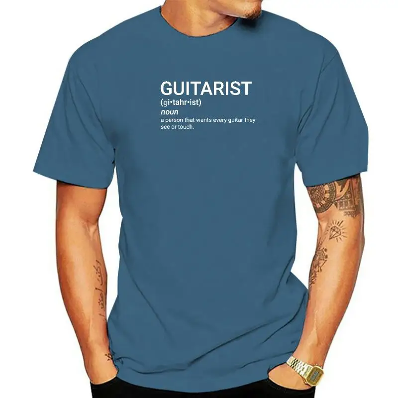 Funny Guitar Player Guitarist Definition T Shirts Graphic Cotton Streetwear Short Sleeve O-neck Harajuku Oversized T-shirt Mens