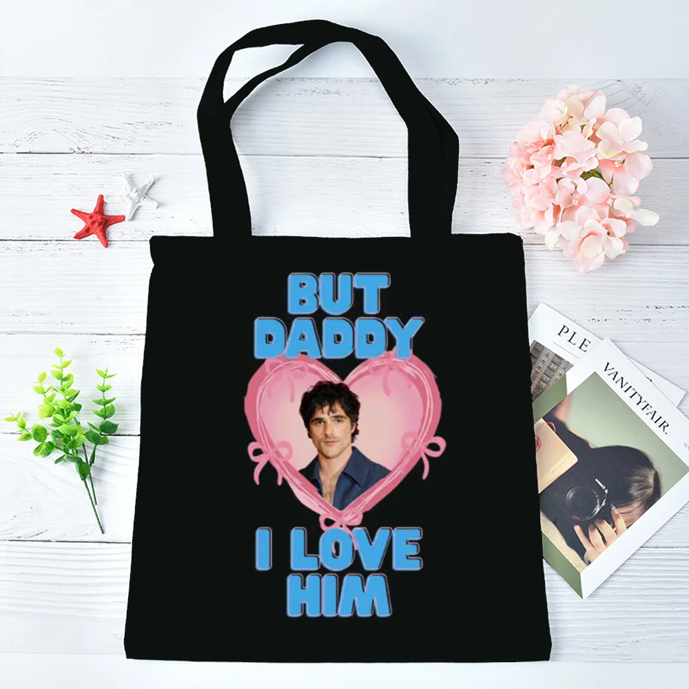 Jacob Elordi tote bag shopper foldable bolsas de tela sac cabas femme