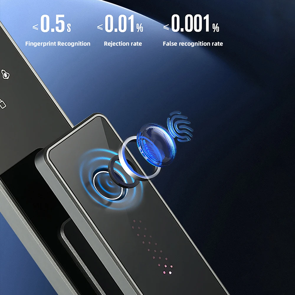 3D Face Recognition Digital Door Lock Bluetooth WiFi VLINK Voice Intercom Fingerprint Password IC Card Smart Door Lock Unlock
