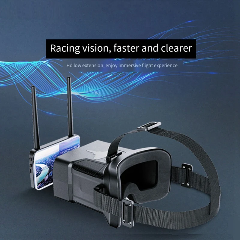 Lunettes FPV à recherche automatique pour importateur de course RC, quadrirotor, 5.8G, 48CH, 4.3 pouces, 480X272, 500CD, M2