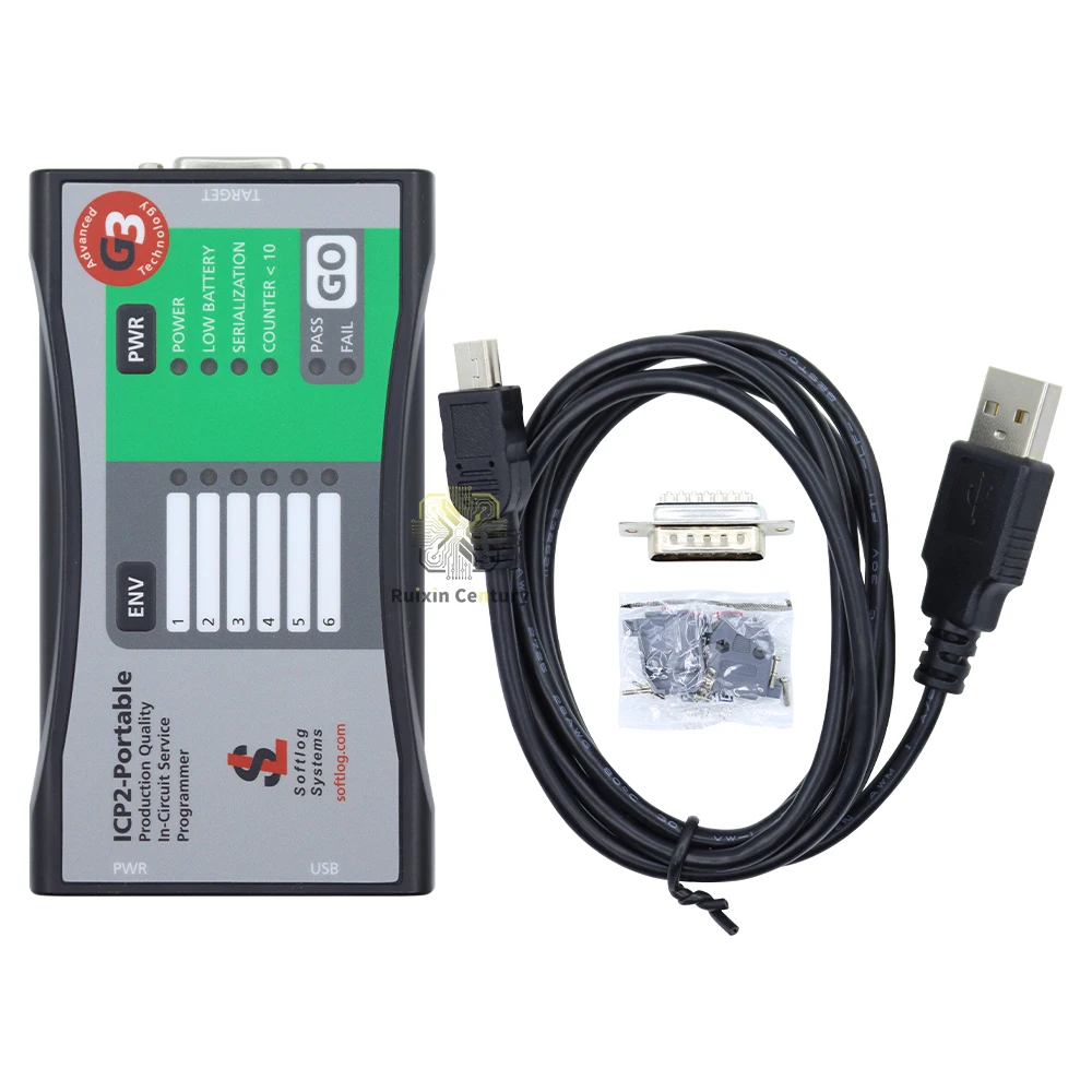 FOR SOFTLOG ICP2PORT(G3) TPG100009-G3 Portable In-Circuit Production Programmer Battery-Powered Supports PIC AVR ARM Cortex