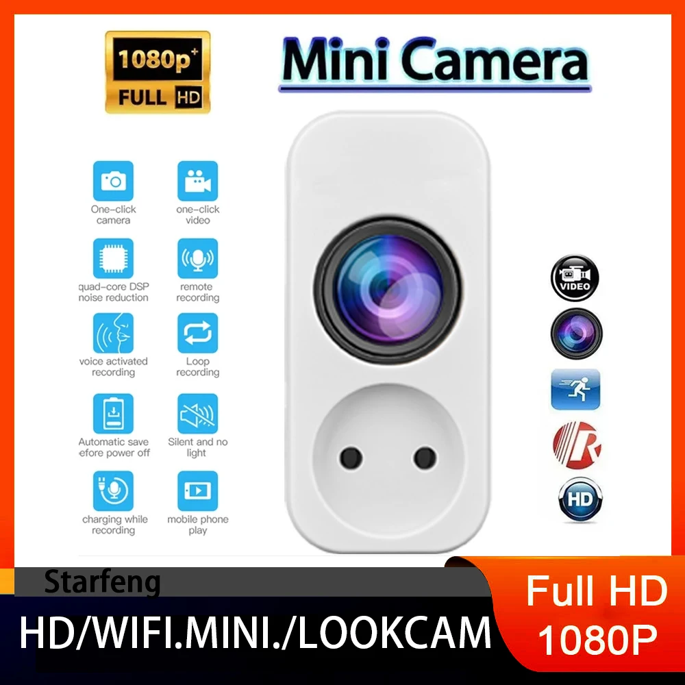 

Mini Camera HD 1080P WiFi Camera 4K Home Control IR Night View Monitorin Video Mobile video recording Real time of cloud storage