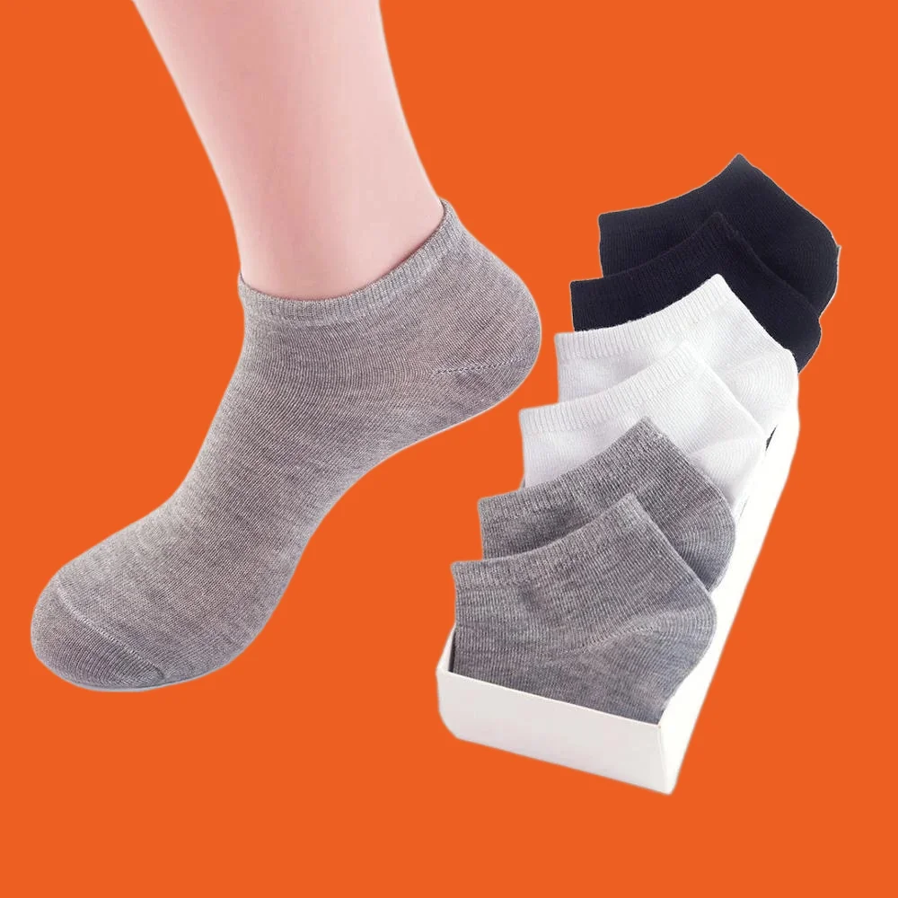 5/10/20 Pairs New High Quality Women\'s Short Socks Fashion White Black Female Ankle Socks Breathable Sports Cotton Floor Socks