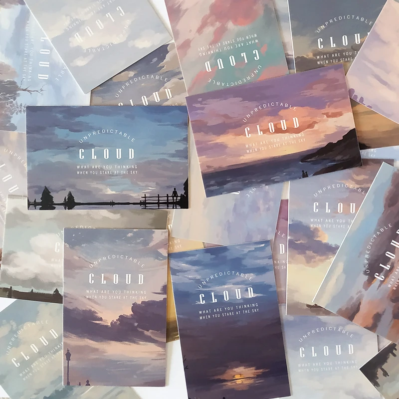 ﻿   28枚入り クリエイティブ ナッツスカイ ロモカードセット - ヴィンテージミニフォトカード 誕生日レターギフトカード