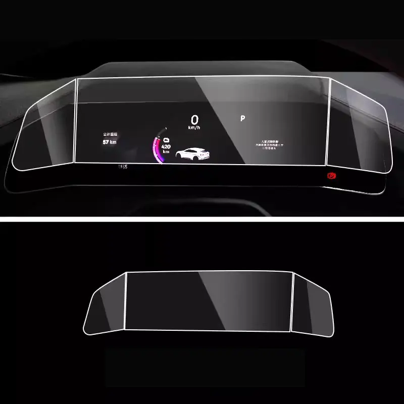 Tempered glass screen protector For ZEEKR 001 2023 LCD GPS Navigation AND Dashboard film accessories