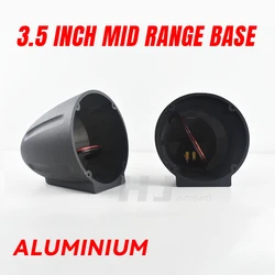 2pcs 3.5 Inch Car Aluminium Midrange Base Mid Speaker Adapter Bracket Box 3.5” Midrange Horn Seat Base Support Shell Cup