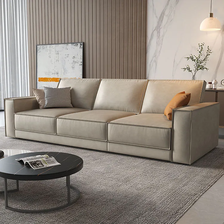 Nordic Fabric Living Room Sofa Modern Light Luxury Anti-fouling Technology Cloth Comfortable Latex Sofa