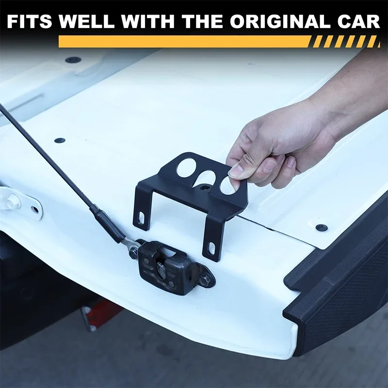 

For Nissan Frontier 22-25 Carbon Steel Black Car Tailgate Expansion Anchor Point Fixed Rope Bracket Car Accessories