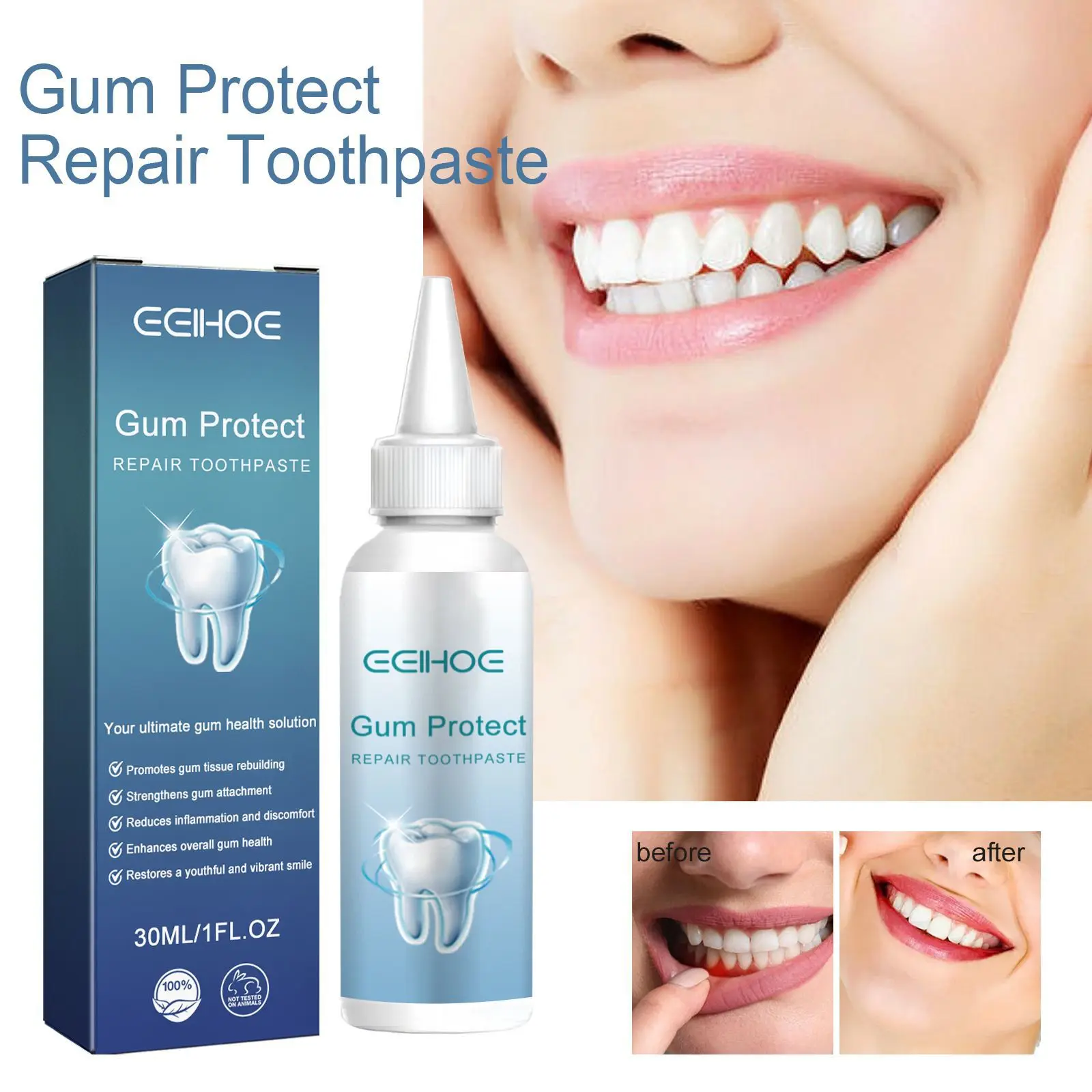 

Teeth Whitening Toothpaste for Daily Care,Tartar&Stain Removal with Gentle Enamel Protection,Fresh Breath Oral Hygiene