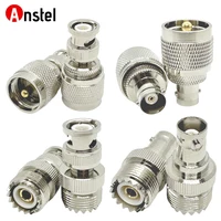 BNC a PL259 SO239 Kit de conector RF de 4 tipos Coaxial BNC macho hembra a UHF macho hembra adaptador de Radio para antena Cable WiFi