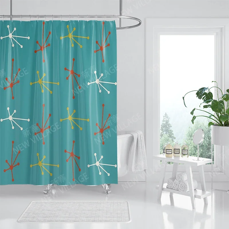 Waterproof fabric shower curtains Bathroom curtain accessories Bath curtain for shower 180x200 240*200 boho decoration abstract