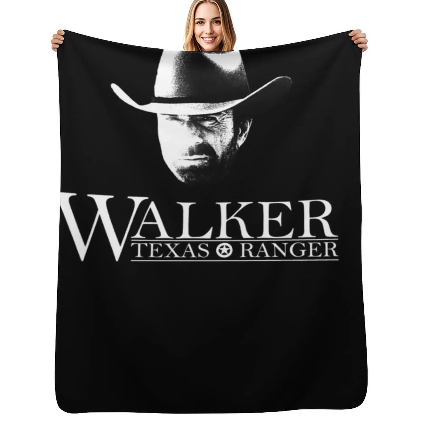 Walker Texas Ranger (Chuck Norris) Head and Logo Essential Throw Blanket Nap Cute wednesday Blankets For Sofas Hairys Blankets
