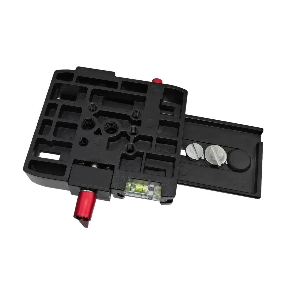 Adapter szybkozłączki do aparatu DSLR, kamery, statywu, monopodu, płyta ze stopu aluminium, mocowanie z otworami na śruby 1/4'' i 3/8'' — zdjęcie 7