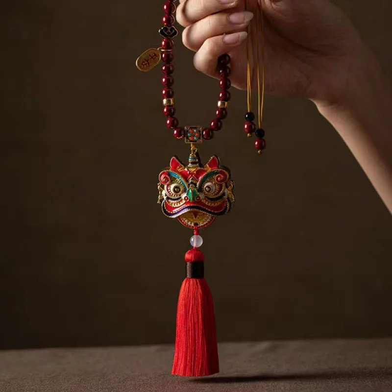 Xingshi السيارات معلقة حلية اكسسوارات السيارات الداخلية معلقة الزنجفر النحاس المينا مرآة الرؤية الخلفية اكسس السيارات Lukcy Chamr #2