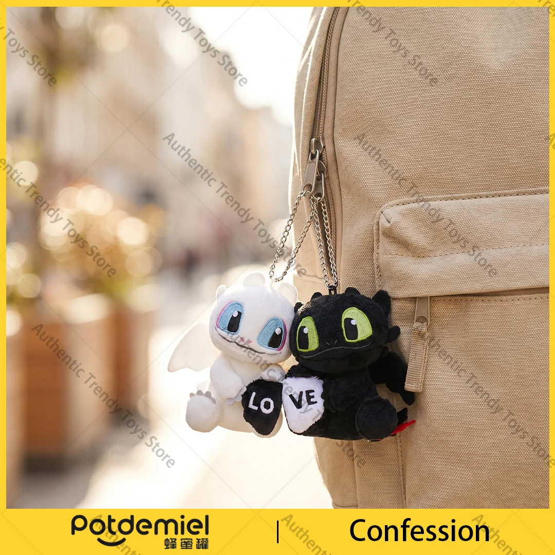 Genuine Potdemiel Universal  Dragon Taming Master Toothless Night Sha White Light Sha Cute Keychain Backpack Shine Bright Gifts view 3