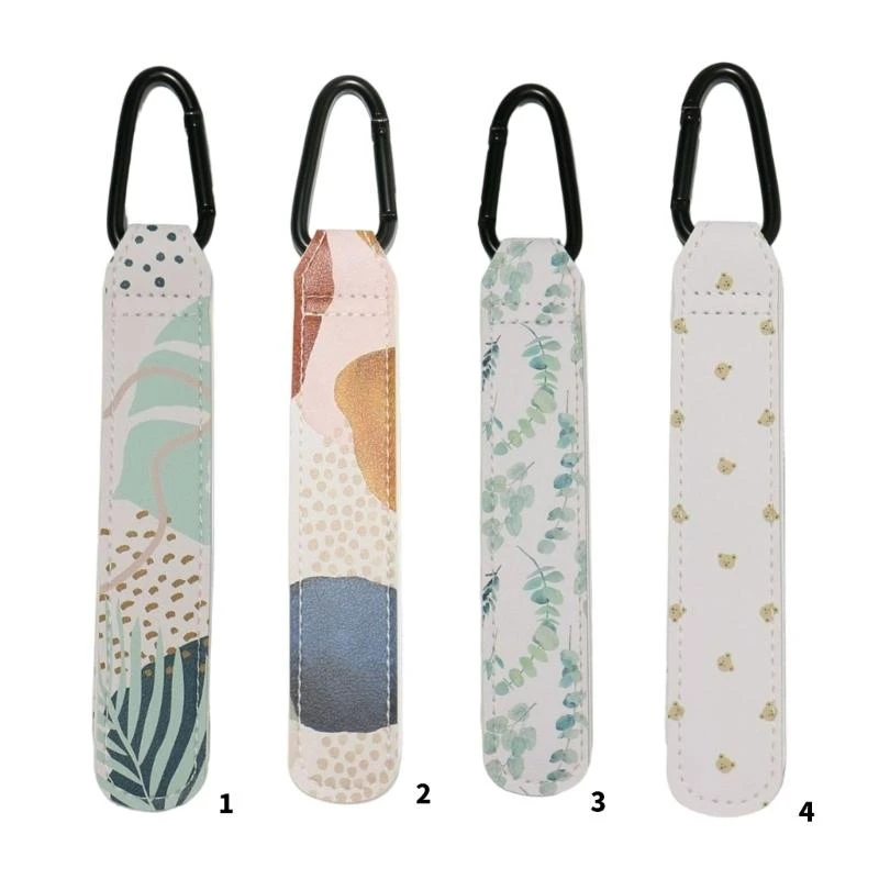 Gancho fixação para carrinhos elegantes J15U Gancho armazenamento couro PU resistente a rasgos