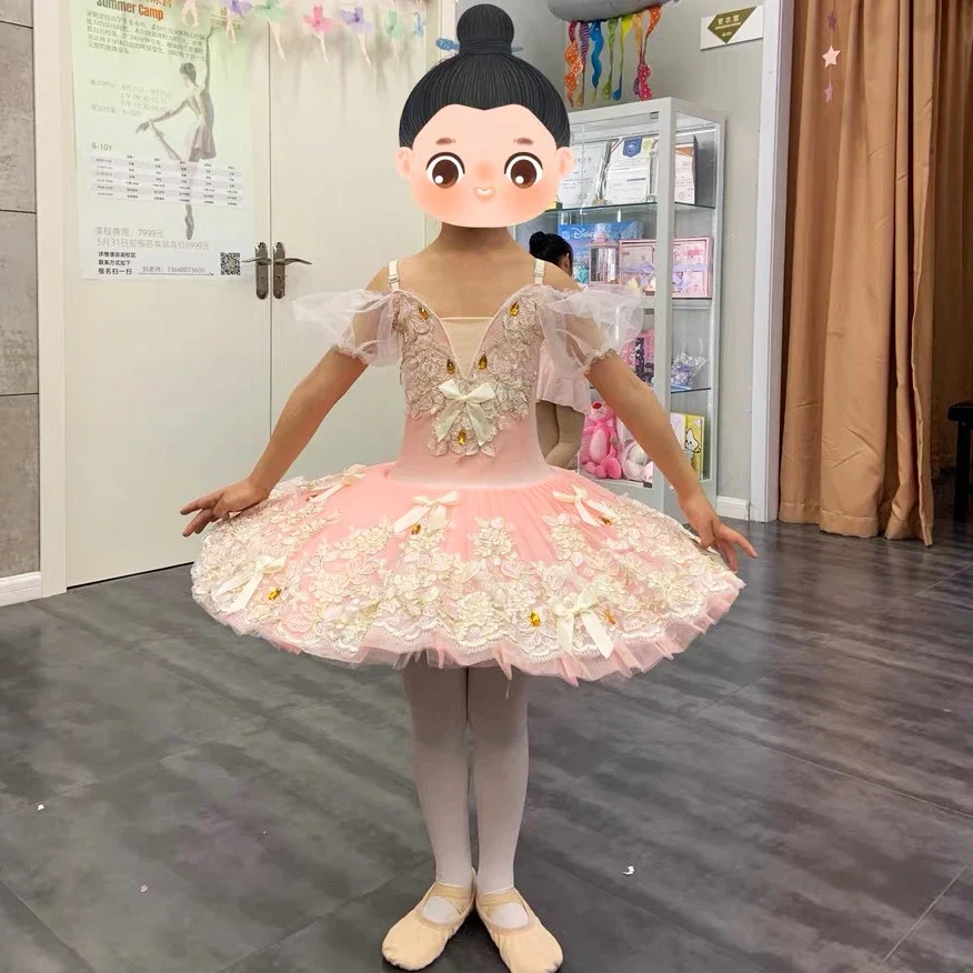 Klassische profession elle Ballett Tutu Mädchen Frauen Platte Pfannkuchen Tutu Ballerina Party kleid Erwachsenen Kind Kinder Ballett Tanz kostüm – Detail 8