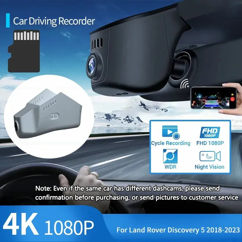 

Car DVR Hidden Driving Video Recorder Car Front Dash Camera Night Vision for Land Rover Discovery 5 Range Rover Sport 2018~2023