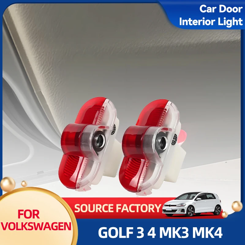 

Горячая продажа 2026 для VW VOLKSWAGEN, автомобильный мусор, светодиодные лампы для украшения интерьера двери автомобиля, аксессуары для VW Caddy MK3 Bora Lavida Golf