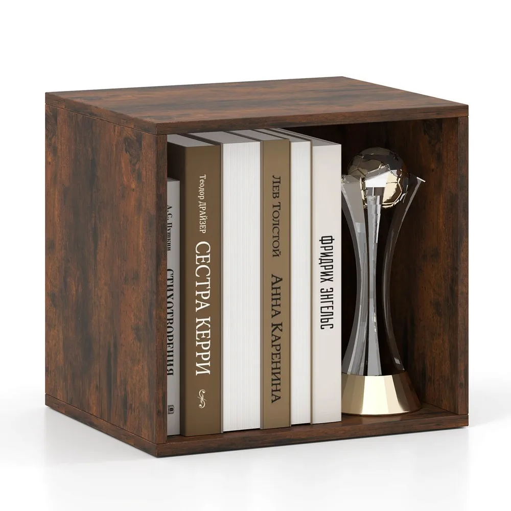 

Cube Storage Organizer Stackable Open Book Shelf for Small Space Storage System