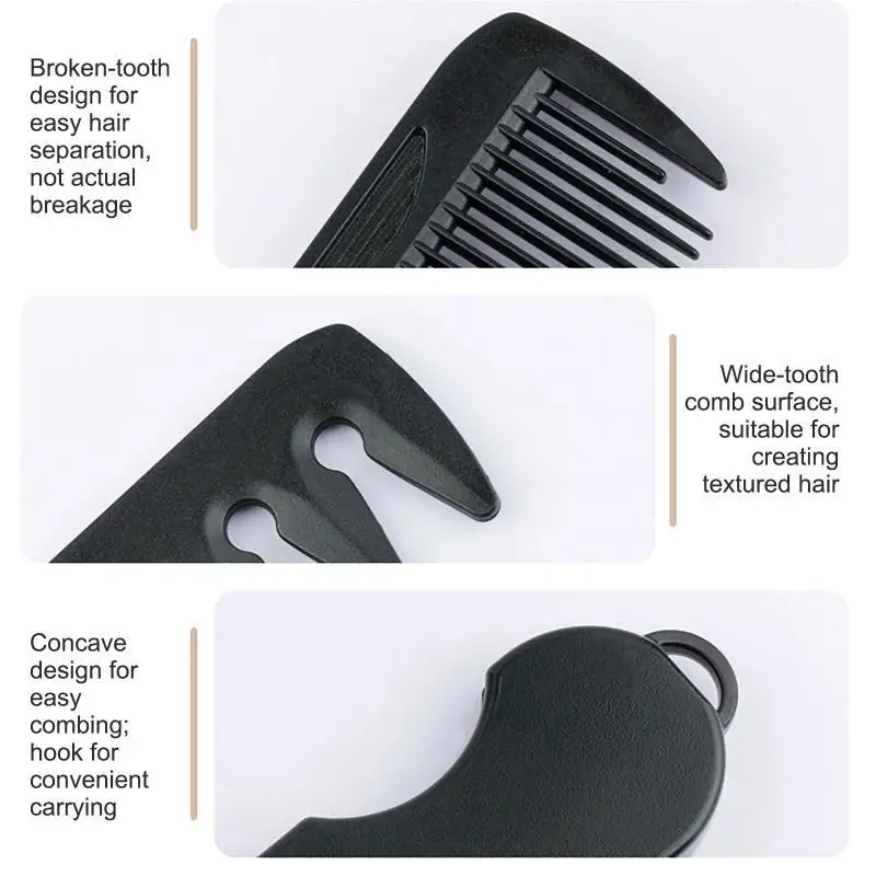 Wide-tooth volumizing styling comb